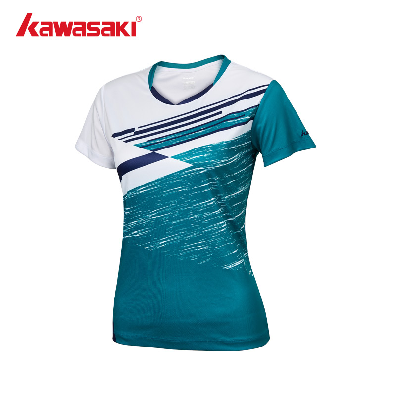 T-shirt blanc Kawasaki pour femme