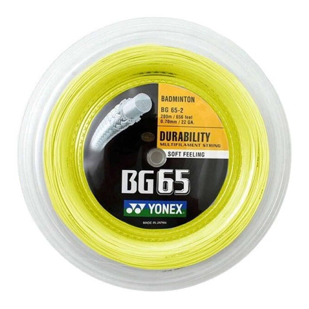 Bobine de cordage Yonex BG65 titanium
