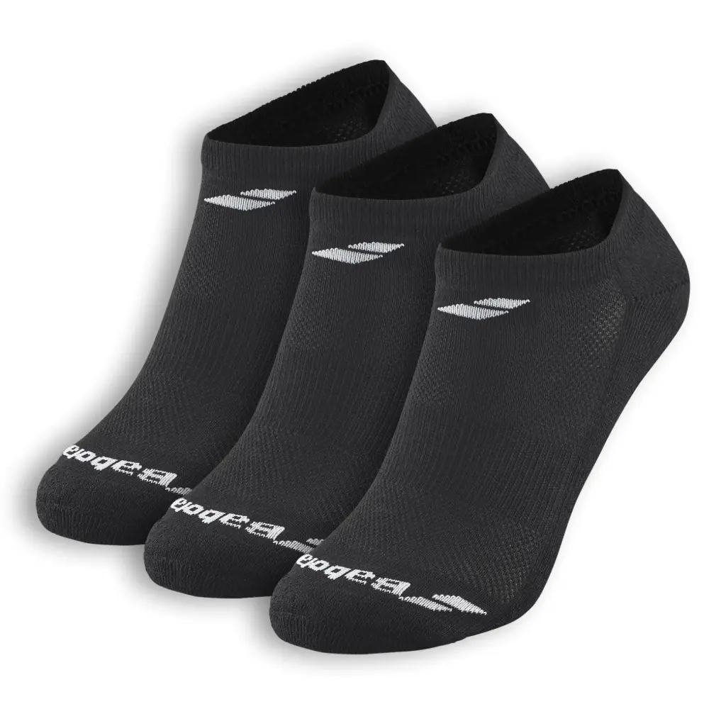 Pack de 3 Paires de Chaussettes Invisible Babolat Homme (noire)